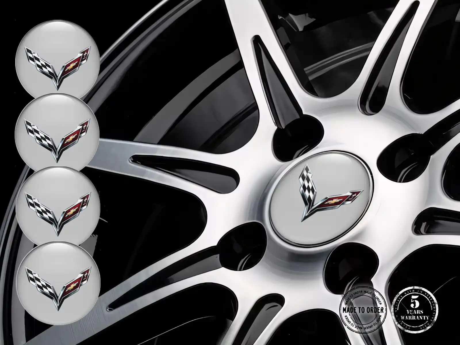 Chevrolet  Dekoration für Räder Hochwertige Harzlabels